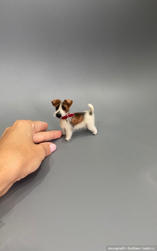 Парсон рассел терьер — Валяные игрушки из шерсти: сухое валяние (фото 9)