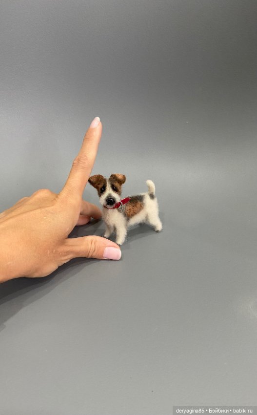 Парсон рассел терьер — Валяные игрушки из шерсти: сухое валяние (фото 4)