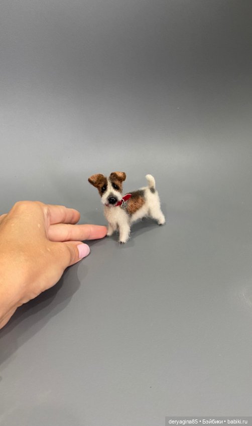 Парсон рассел терьер — Валяные игрушки из шерсти: сухое валяние