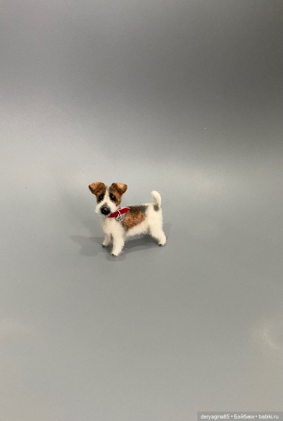 Парсон рассел терьер — Валяные игрушки из шерсти: сухое валяние
