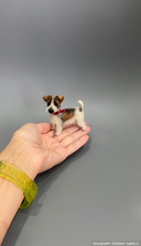 Парсон рассел терьер — Валяные игрушки из шерсти: сухое валяние (фото 8)