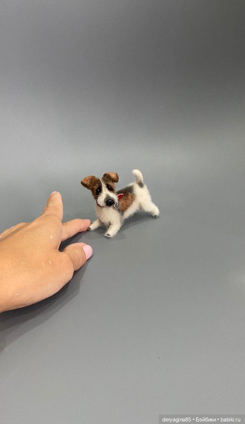 Парсон рассел терьер — Валяные игрушки из шерсти: сухое валяние
