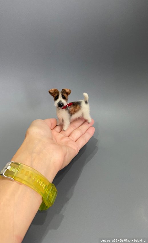 Парсон рассел терьер — Валяные игрушки из шерсти: сухое валяние (фото 7)