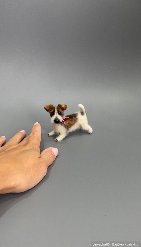 Парсон рассел терьер — Валяные игрушки из шерсти: сухое валяние (фото 2)