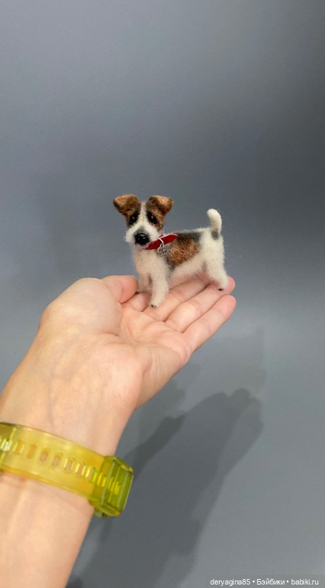 Парсон рассел терьер — Валяные игрушки из шерсти: сухое валяние (фото 6)