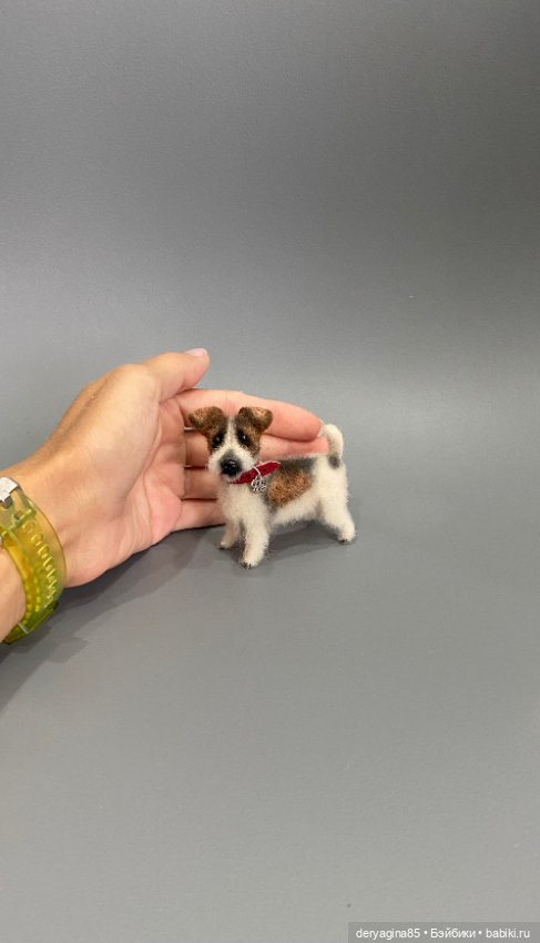 Парсон рассел терьер — Валяные игрушки из шерсти: сухое валяние (фото 5)