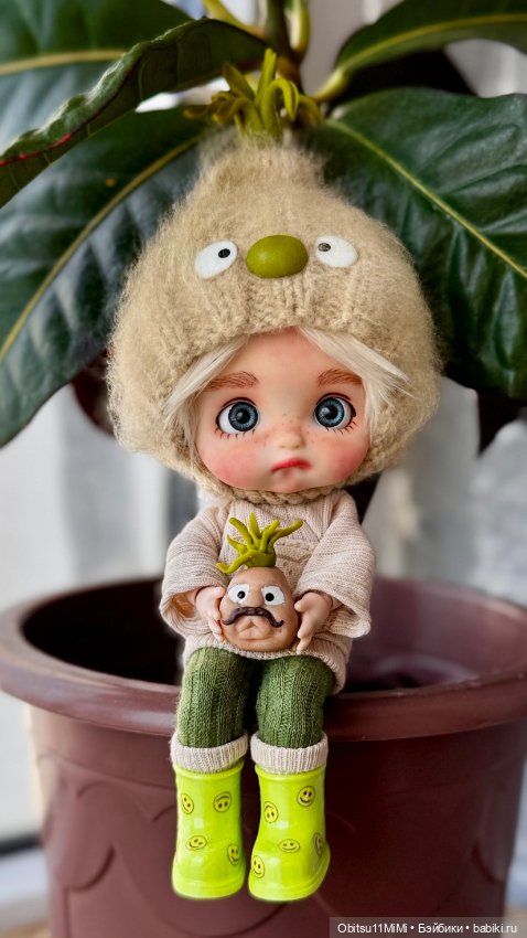 Шапочка-луковка + мистер Корешок для обитсу11 (фото 3)