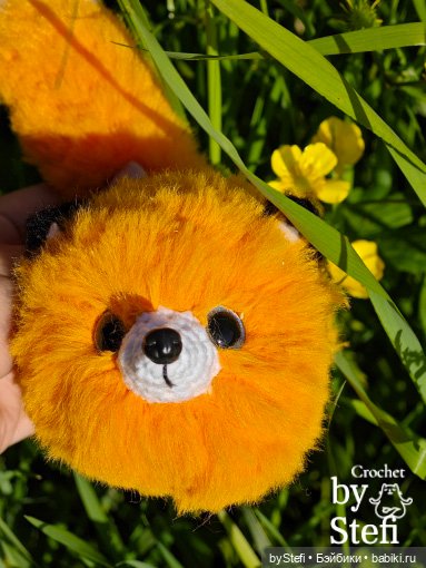 Пушистый лисик на прогулке