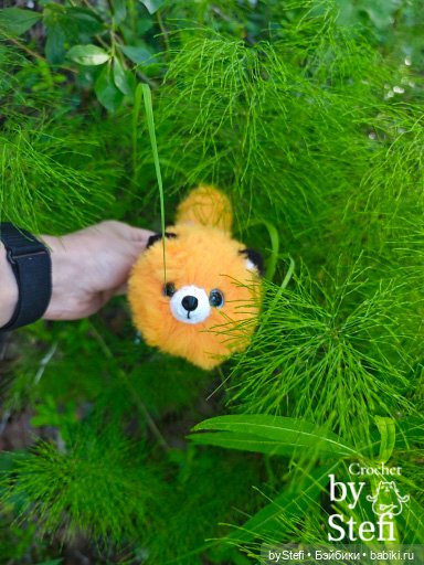 Пушистый лисик на прогулке