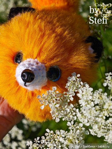 Пушистый лисик на прогулке