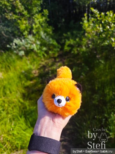 Пушистый лисик на прогулке