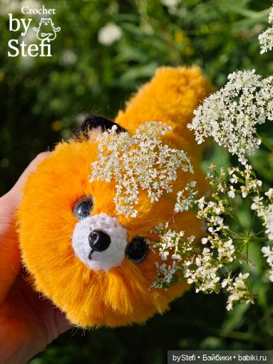 Пушистый лисик на прогулке