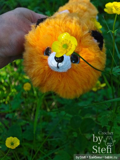 Пушистый лисик на прогулке