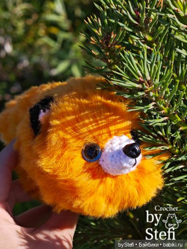 Пушистый лисик на прогулке