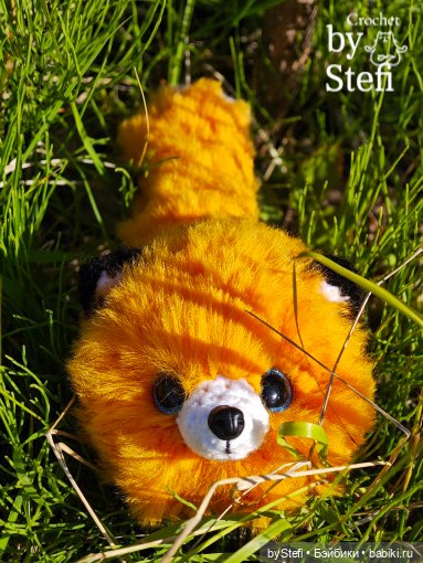 Пушистый лисик на прогулке