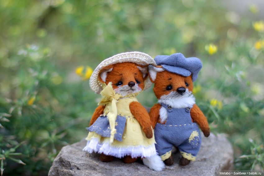 Лис и Лисичка. Тедди — Авторские мишки Тедди и друзья: фото (фото 2)