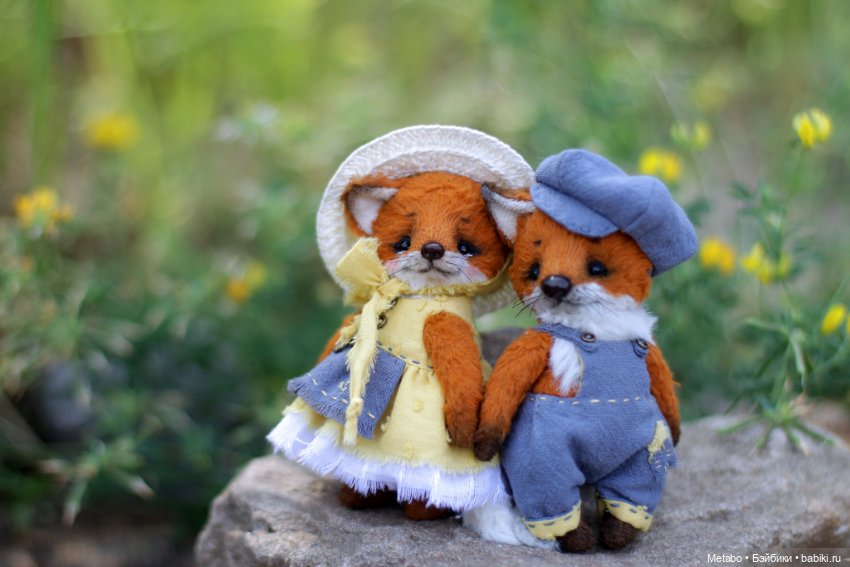 Лис и Лисичка. Тедди — Авторские мишки Тедди и друзья: фото (фото 3)