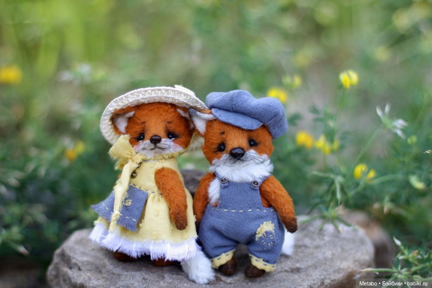 Лис и Лисичка. Тедди — Авторские мишки Тедди и друзья: фото