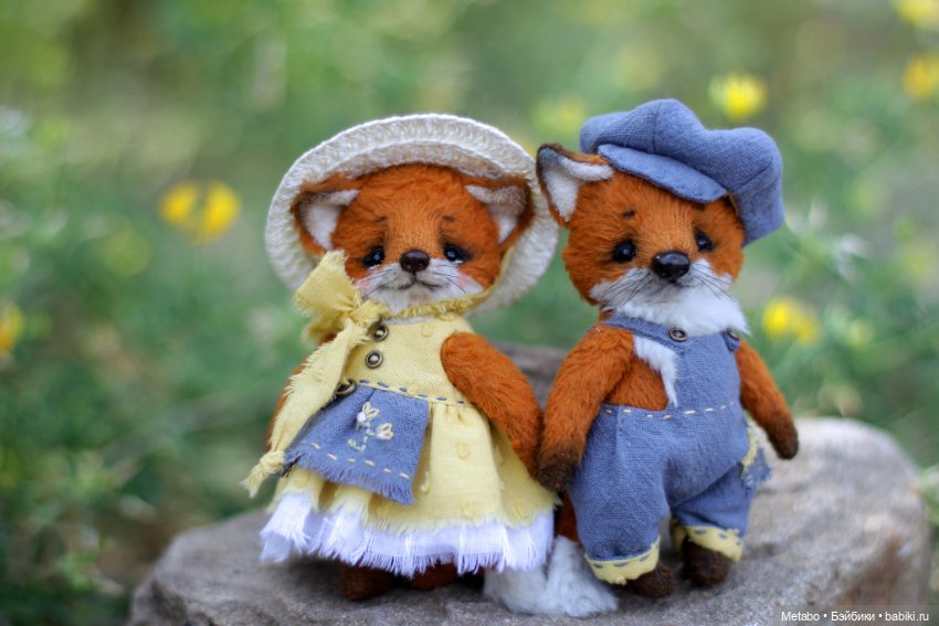 Лис и Лисичка. Тедди — Авторские мишки Тедди и друзья: фото (фото 4)