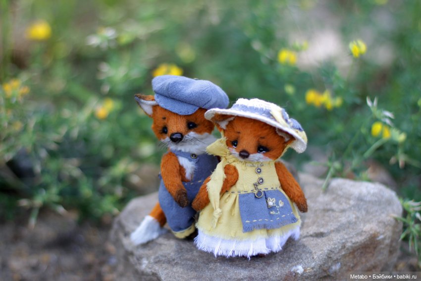 Лис и Лисичка. Тедди — Авторские мишки Тедди и друзья: фото (фото 6)