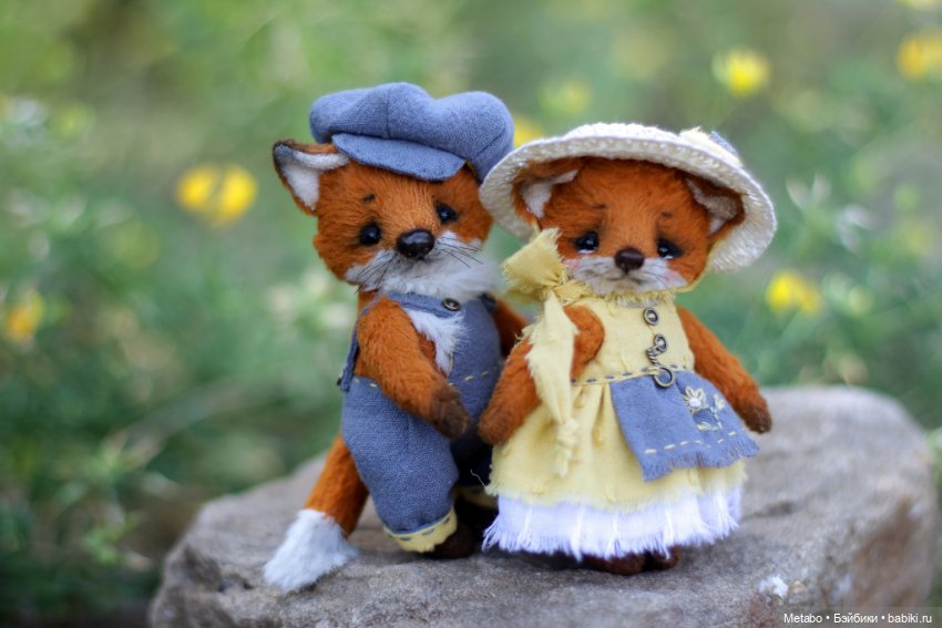 Лис и Лисичка. Тедди — Авторские мишки Тедди и друзья: фото (фото 5)