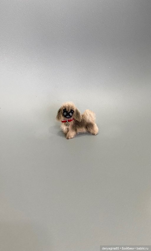 Пекинес — Валяные игрушки из шерсти: сухое валяние (фото 4)