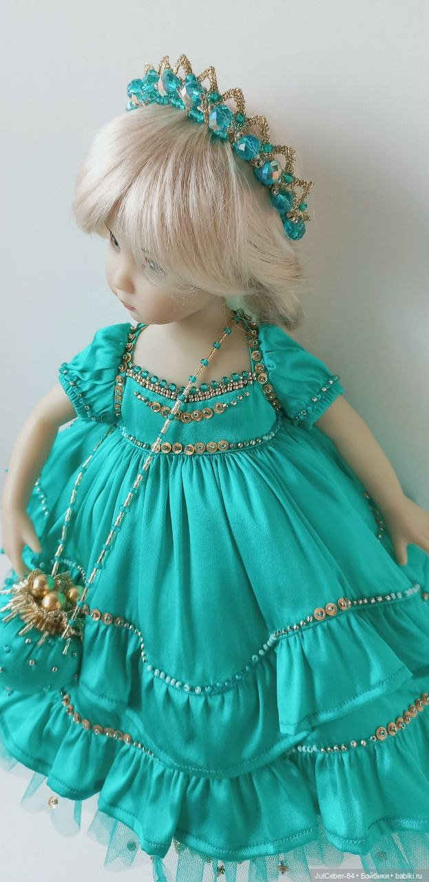 Малахит + золото — Одежда и обувь для кукол своими руками: фото (фото 5)