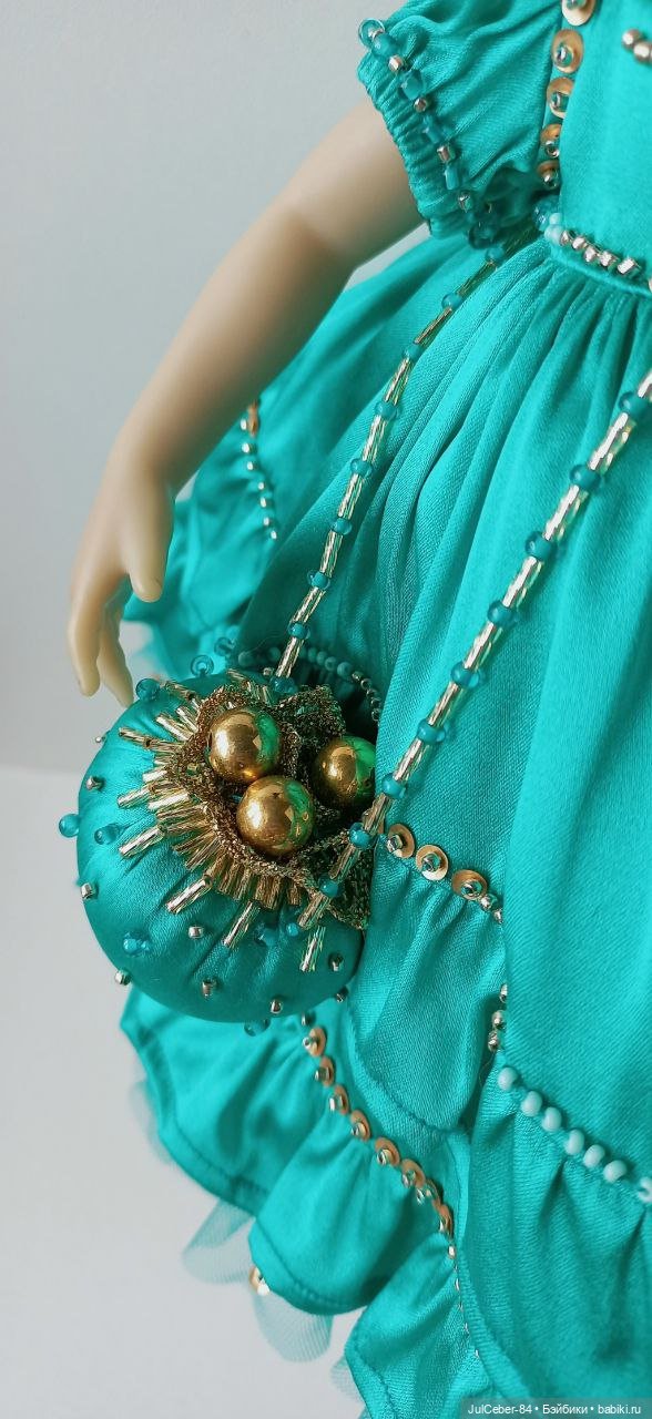 Малахит + золото — Одежда и обувь для кукол своими руками: фото (фото 4)
