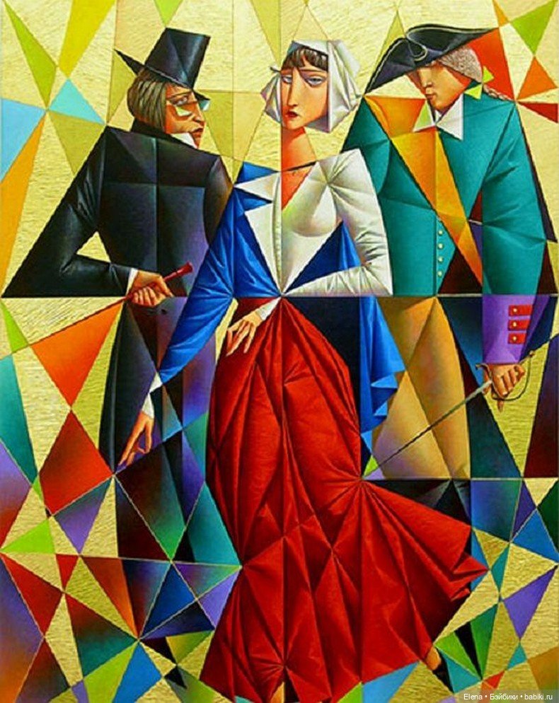 Кубизм - работы Георгия Курасова