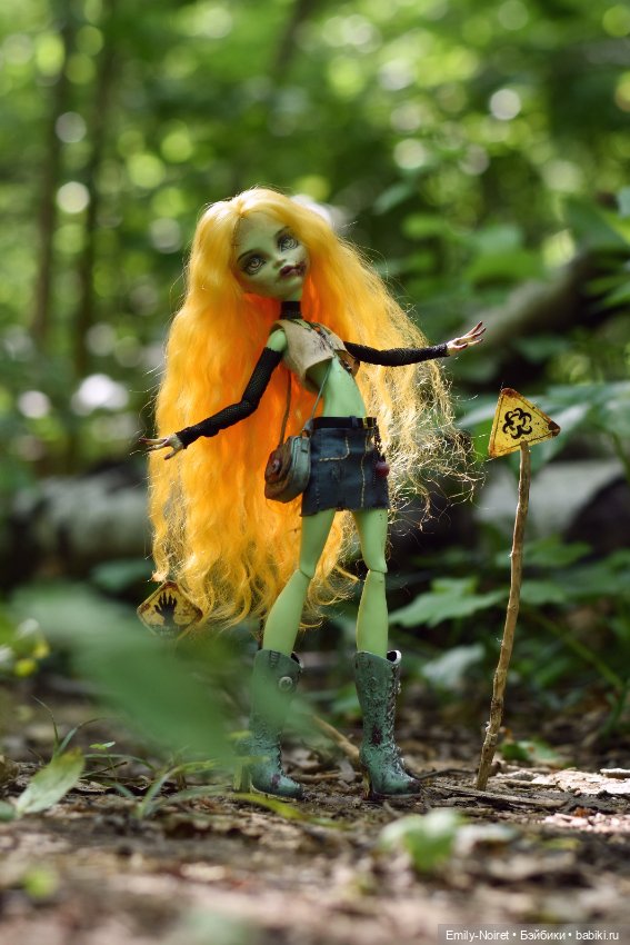 Зомби-модница Венера — ООАК Monster High и Ever After High: репейнт (фото 6)