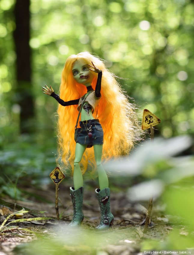 Зомби-модница Венера — ООАК Monster High и Ever After High: репейнт (фото 7)