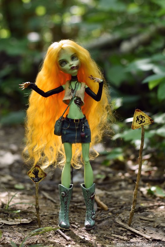Зомби-модница Венера — ООАК Monster High и Ever After High: репейнт (фото 4)