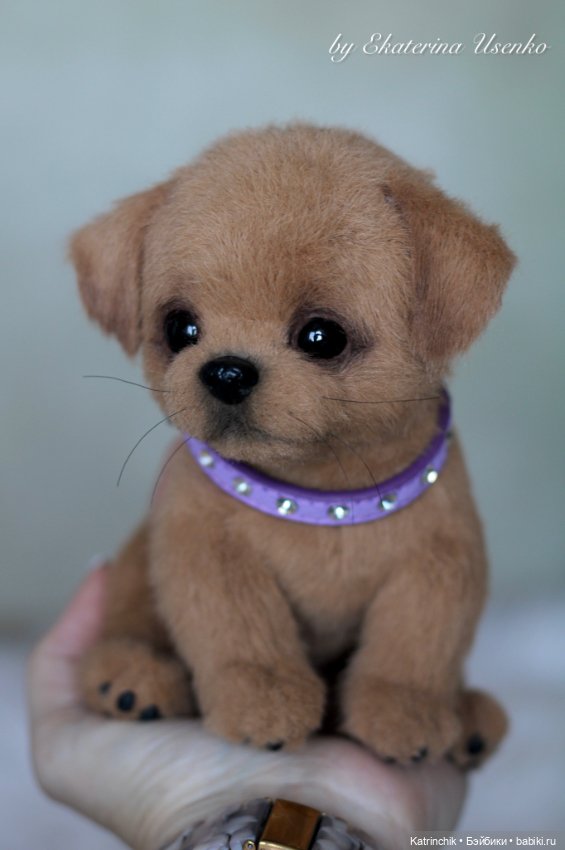 Щенуля — Авторские игрушки из разных материалов: синельная проволока (фото 2)