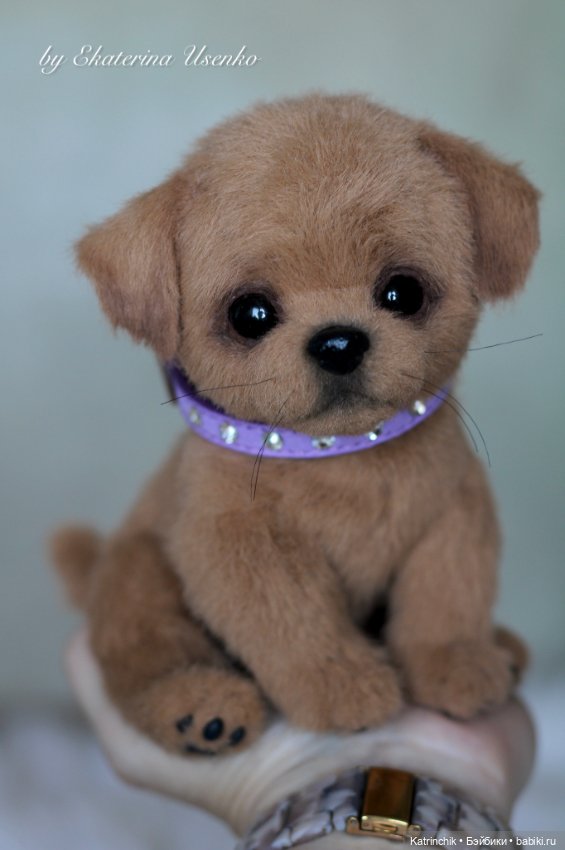 Щенуля — Авторские игрушки из разных материалов: синельная проволока (фото 3)