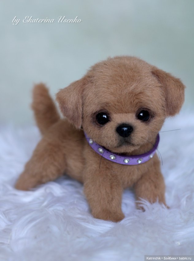 Щенуля — Авторские игрушки из разных материалов: синельная проволока (фото 10)