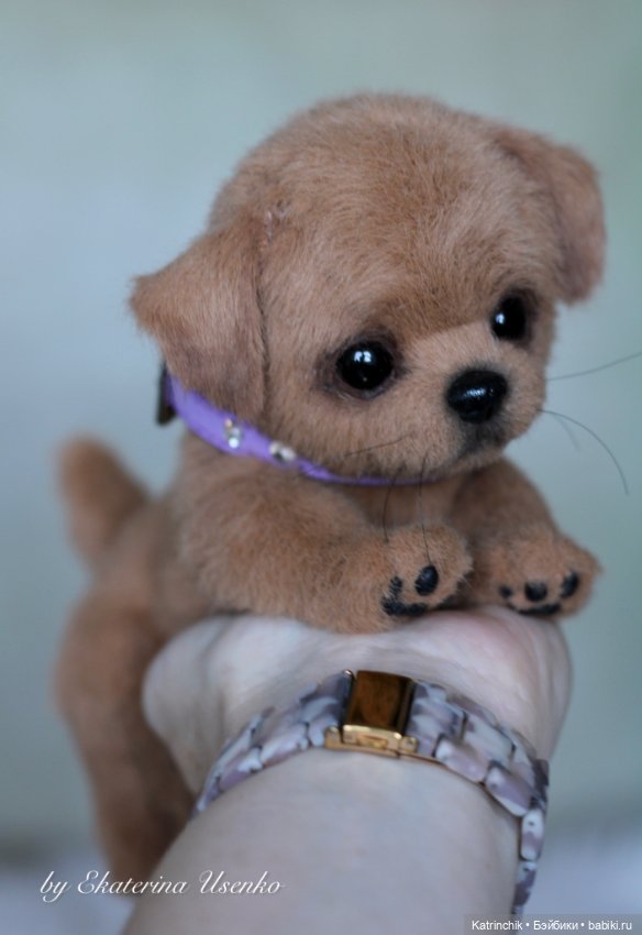 Щенуля — Авторские игрушки из разных материалов: синельная проволока (фото 8)