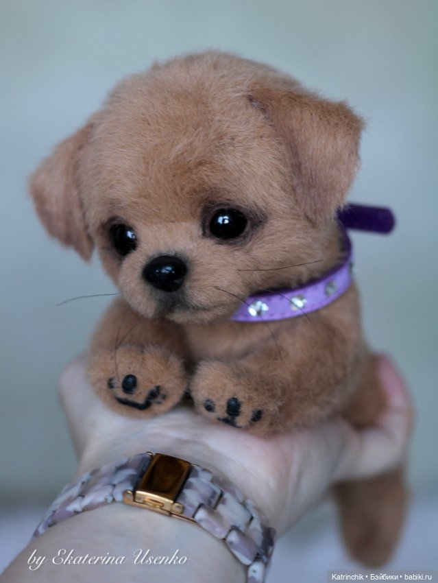 Щенуля — Авторские игрушки из разных материалов: синельная проволока (фото 7)