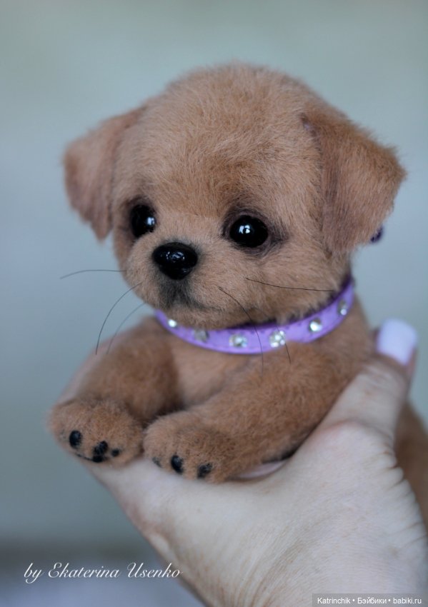 Щенуля — Авторские игрушки из разных материалов: синельная проволока (фото 5)