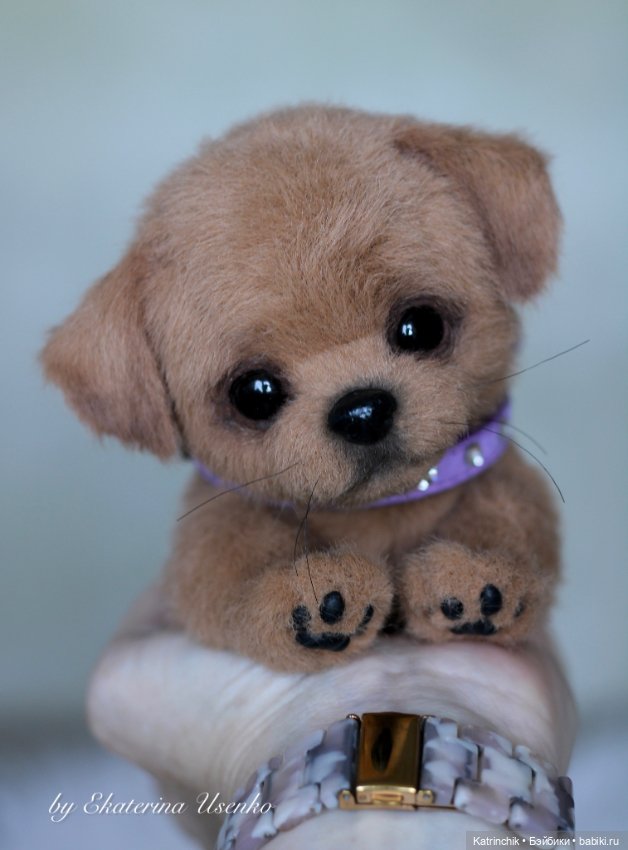 Щенуля — Авторские игрушки из разных материалов: синельная проволока (фото 6)