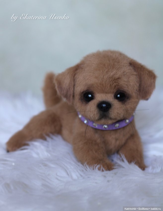 Щенуля — Авторские игрушки из разных материалов: синельная проволока (фото 9)