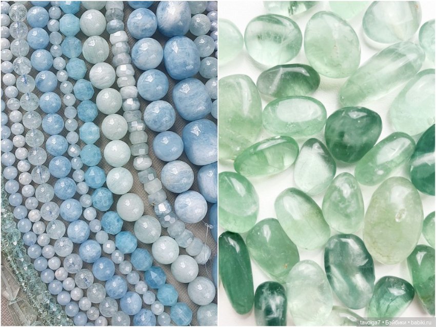 Июль - море, река - аквамарин, нефрит