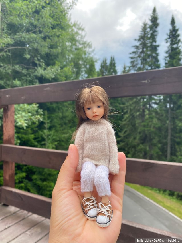 Первая прогулка Поли — Домашние фото авторских кукол: личные коллекции