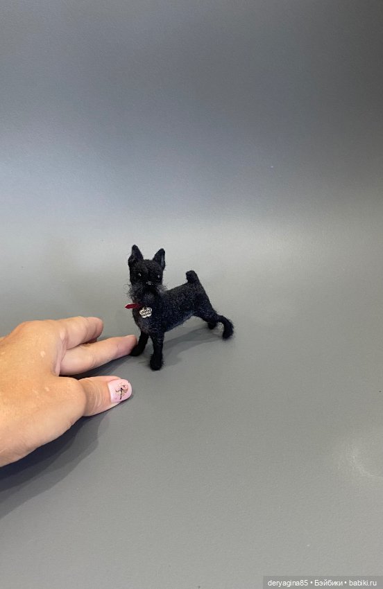 Аффен пинчер — Валяные игрушки из шерсти: сухое валяние (фото 7)