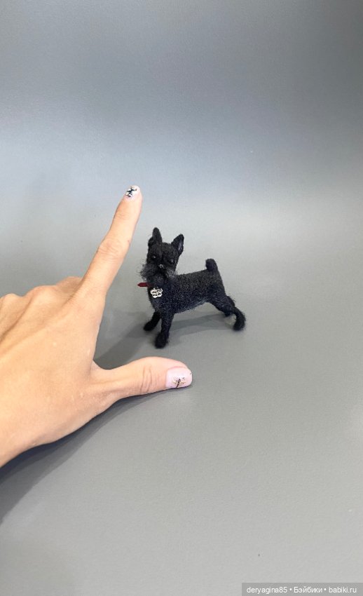 Аффен пинчер — Валяные игрушки из шерсти: сухое валяние (фото 4)