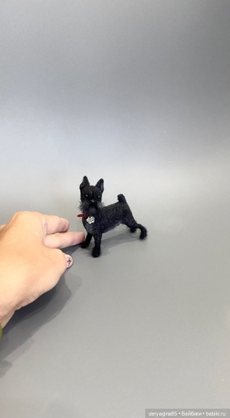 Аффен пинчер — Валяные игрушки из шерсти: сухое валяние (фото 2)