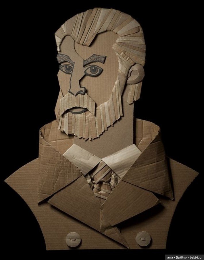 Картонные скульптуры Ali Golzad (фото 9)