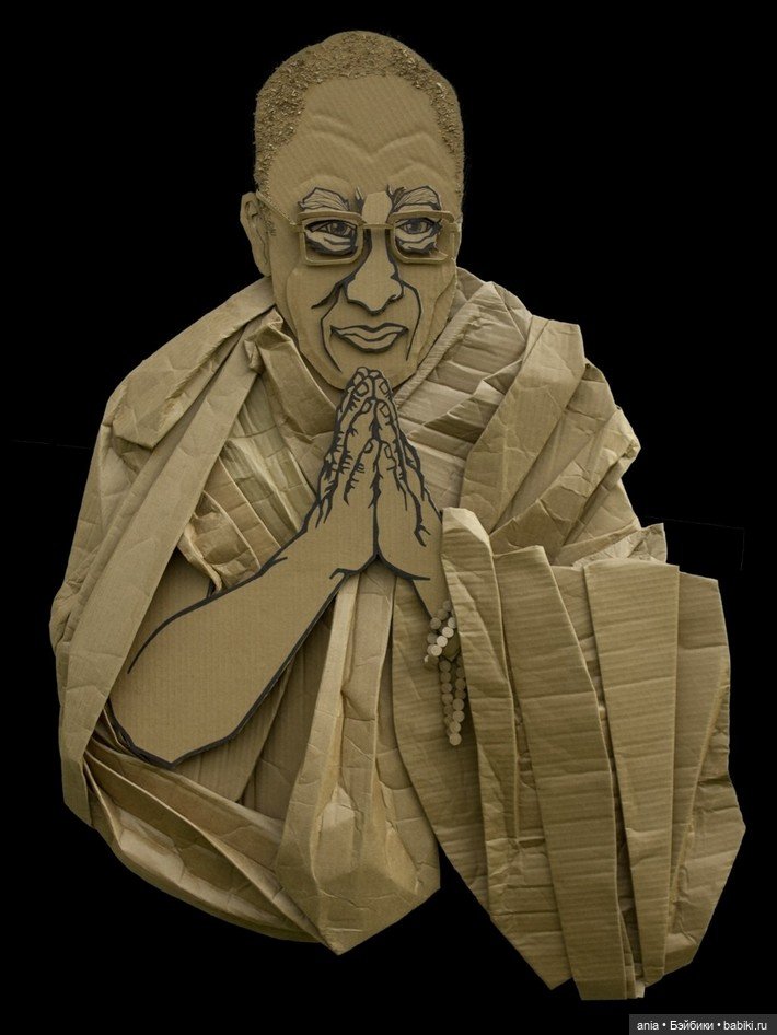 Картонные скульптуры Ali Golzad (фото 8)