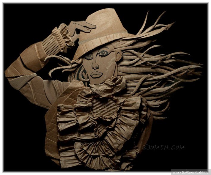 Картонные скульптуры Ali Golzad (фото 3)