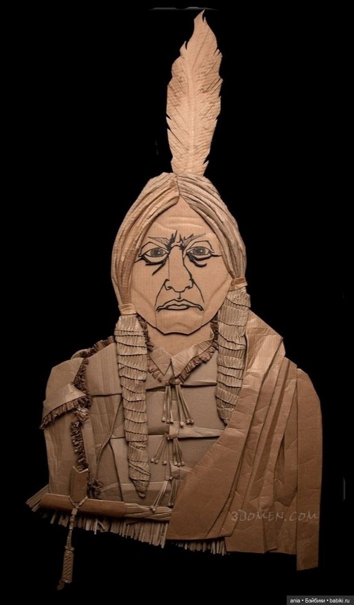 Картонные скульптуры Ali Golzad (фото 6)