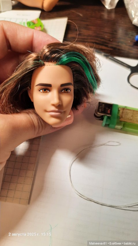 Как перепрошить зелёные пряди кену экстра (фото 8)